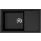 ELLECI - Mosogatótálca Sintesi 410 K86 Black inox tartozékokkal