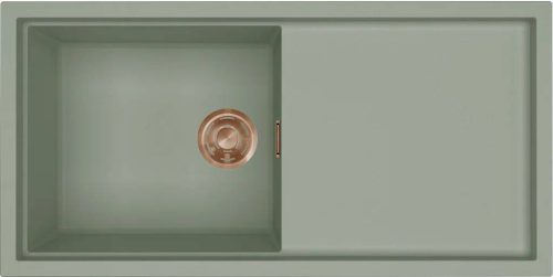 ELLECI- Mosogatótálca Sintesi 480 Keratek K82 Sage Green bronz tartozékokkal