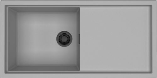 ELLECI - Mosogatótálca Sintesi 480 K97 Light Grey fekete tartozékokkal - Kifutó termék!