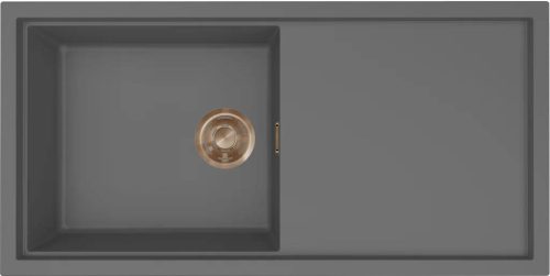 ELLECI- Mosogatótálca Sintesi 480 Keratek K99 Dark Grey bronz tartozékokkal