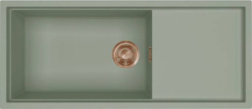 ELLECI- Mosogatótálca Sintesi 510 Keratek K82 Sage Green bronz tartozékokkal