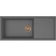 ELLECI- Mosogatótálca Sintesi 510 Keratek K99 Dark Grey bronz tartozékokkal