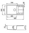 ELLECI - Mosogatótálca Unico 410 K93 Dove Grey