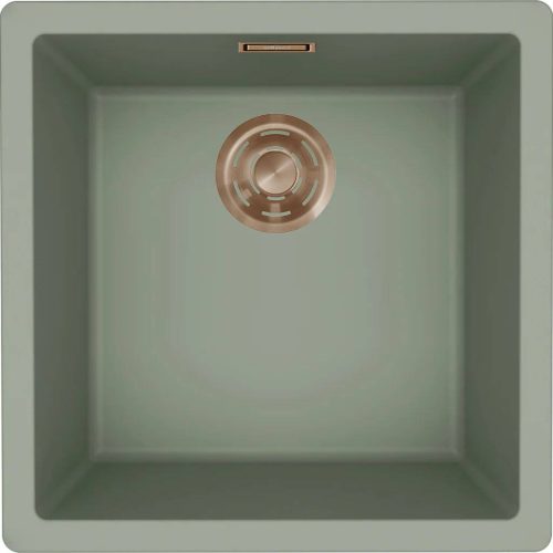 ELLECI- Mosogatótálca Zen 102 Keratek K82 Sage Green bronz tartozékokkal