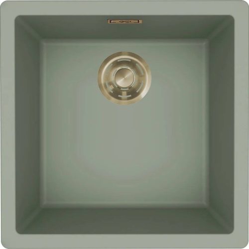 ELLECI- Mosogatótálca Zen-F 102 Keratek K82 Sage Green arany tartozékokkal