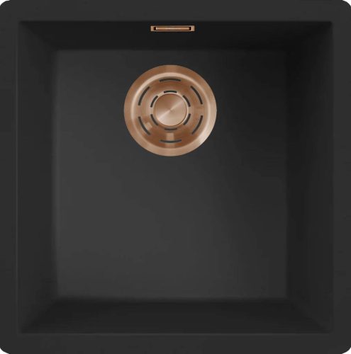 ELLECI- Mosogatótálca Zen-F 102 Keratek K86 Black bronz tartozékokkal