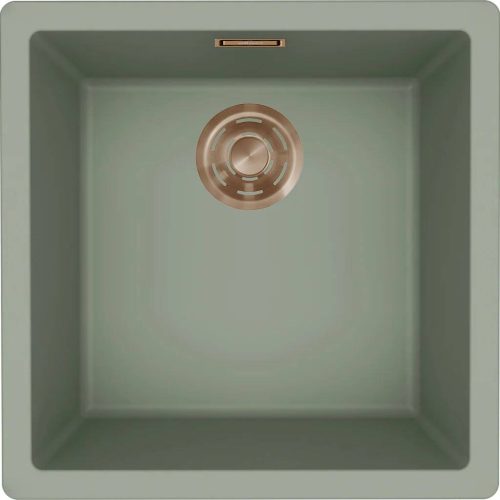 ELLECI- Mosogatótálca Zen-F 102 Keratek K82 Sage Green bronz tartozékokkal