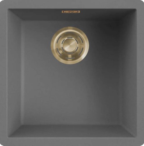 ELLECI- Mosogatótálca Zen-F 102 Keratek K99 Dark Grey arany tartozékokkal