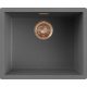 ELLECI- Mosogatótálca Zen 105 Keratek K99 Dark Grey bronz tartozékokkal