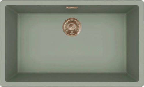 ELLECI- Mosogatótálca Zen 130 Keratek K82 Sage Green bronz tartozékokkal
