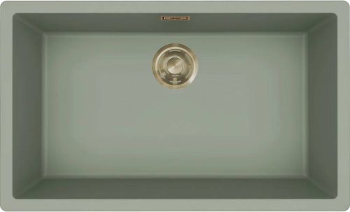 ELLECI- Mosogatótálca Zen-F 130 Keratek K82 Sage Green arany tartozékokkal