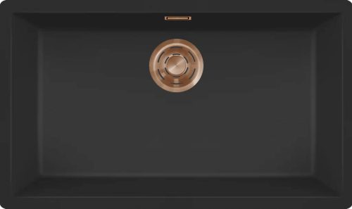 ELLECI- Mosogatótálca Zen 130 Keratek K86 Black bronz tartozékokkal