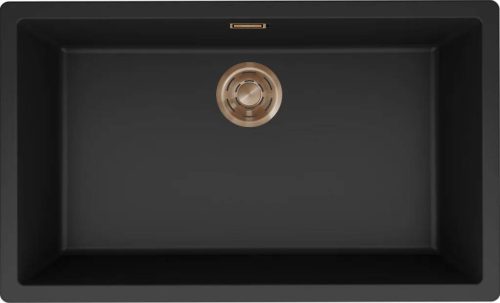 ELLECI- Mosogatótálca Zen-F 130 Keratek K86 Black bronz tartozékokkal