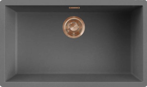ELLECI- Mosogatótálca Zen-F 130 Keratek K99 Dark Grey bronz tartozékokkal