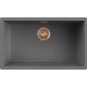 ELLECI- Mosogatótálca Zen-F 130 Keratek K99 Dark Grey bronz tartozékokkal