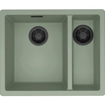   ELLECI- Mosogatótálca Zen 150 Keratek K82 Sage fekete tartozékokkal