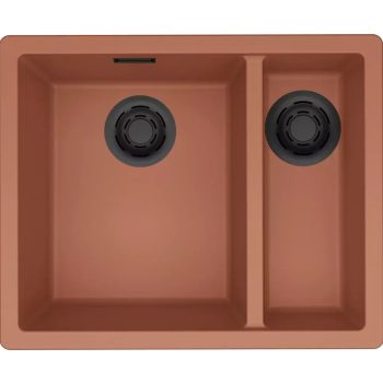   ELLECI- Mosogatótálca Zen 150 Keratek K83 Clay fekete tartozékokkal