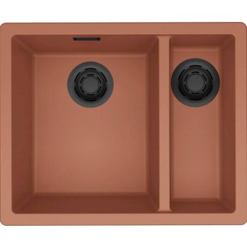   ELLECI- Mosogatótálca Zen-F 150 Keratek K83 Clay fekete tartozékokkal
