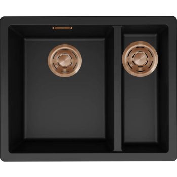   ELLECI- Mosogatótálca Zen 150 Keratek K86 Black bronz tartozékokkal