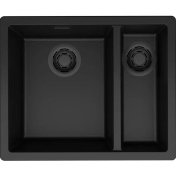   ELLECI- Mosogatótálca Zen-F 150 Keratek K86 black fekete tartozékokkal