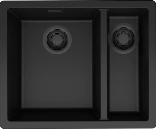 ELLECI- Mosogatótálca Zen-F 150 Keratek K86 black fekete tartozékokkal