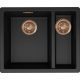 ELLECI- Mosogatótálca Zen-F 150 Keratek K86 black bronz tartozékokkal