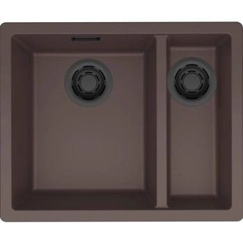   ELLECI- Mosogatótálca Zen 150 Keratek K87 Cocoa fekete tartozékokkal