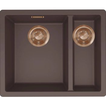   ELLECI- Mosogatótálca Zen 150 Keratek K87 Cocoa bronz tartozékokkal