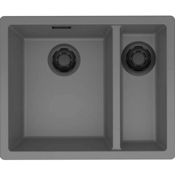   ELLECI- Mosogatótálca Zen-F 150 Keratek K99 Dark Grey fekete tartozékokkal