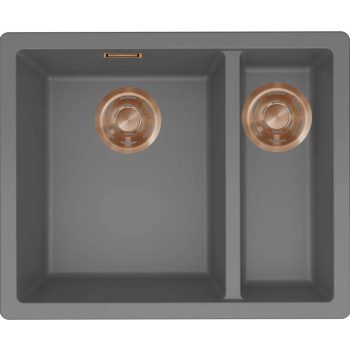   ELLECI- Mosogatótálca Zen-F 150 Keratek K99 Dark Grey bronz tartozékokkal