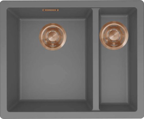 ELLECI- Mosogatótálca Zen-F 150 Keratek K99 Dark Grey bronz tartozékokkal