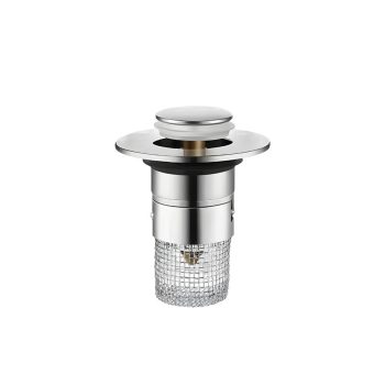 Lefolyódugó szűrővel rozsdamentes acél 60 mm
