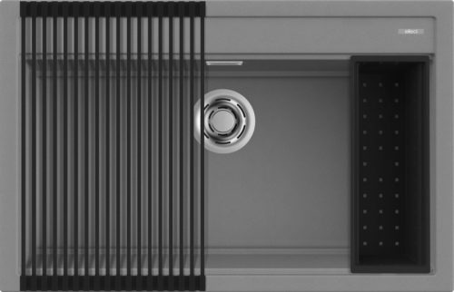 ELLECI - Mosogatótálca Best 130 Workstation Szett M73 Titanium - Kifutó termék!