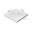 Modena Slim szögletes alacsony akril zuhanytálca 90x90 cm