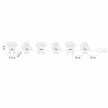 Home MLS6 LED-es mikulás fényfüzér, szilikon, 6db melegfehér LED, elemes tápellátás, beltéri kivitel