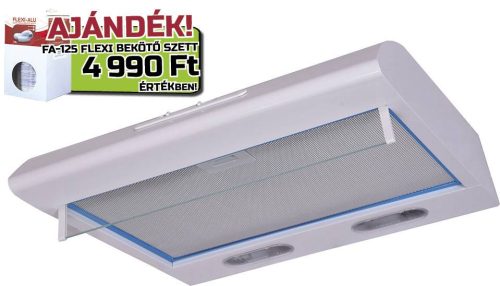 Davoline - Páraelszívó Olympia 150 ST WH fehér 50 cm + FA125/3 bekötő szettel - A készlet erejéig rendelhető!