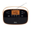 SAL RPR4LCD táskarádió, AM-FM automatikus hangolás, 2x40 programhely, órakijelzés