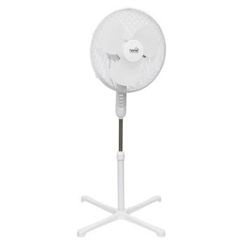   HOME SF42WH álló ventilátor, 45 W teljesítmény, 3 fokozat, oszcillálás, 40 cm-es lapátátmérő, fehér színű