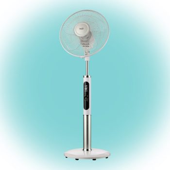   Home SFR 40 3D álló ventilátor, 60 W, 3 fokozat, 40 cm-es lapátátmérő, 3D-s oszcillálás, távirányító, átlátszó lapát, LED kijelző, fehér