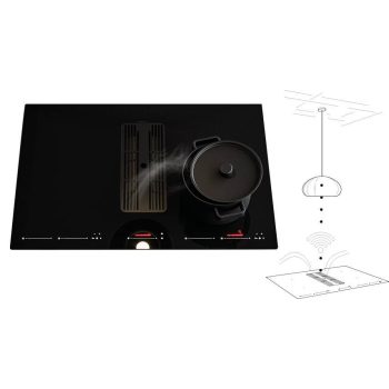   SIRIUS - S-DDH6 AUTOMATIC elszívó indukciós főzőlappal, fekete SENSE lámpával