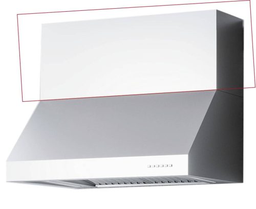 SIRIUS - Páraelszívó csőtakaró kürtő SL-109 TW 90 cm, inox