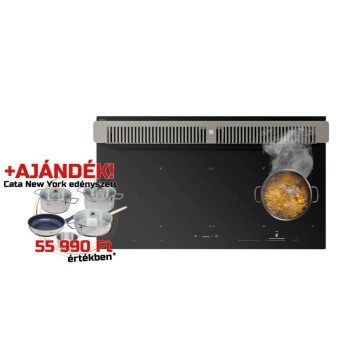   SIRIUS - S-DDH9 indukciós főzőlap beépített elszívóval + CATA - Edényszett NEW YORK