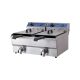 FERRARA WF102V Asztali olajsütő 2x10 liter 2x3 kW