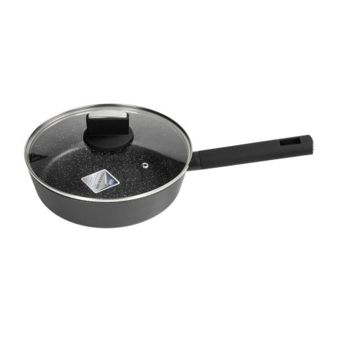 Zilan ZLN0874 Spotty Chef magasfalú serpenyő fedővel, 24 cm, 2,4 literes, tapadásmentes bevonat