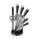 Zilan ZLN1634 8 darabos késkészlet, állvánnyal, 3CR13 rozsdamentes acél, mosogatógépben mosható