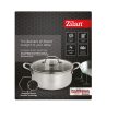 Zilan ZLN9648 Hexachef lábas fedővel, 24 cm, 4,3 liter, 3 rétegű, hatszögletű hibrid tapadásmentes belső